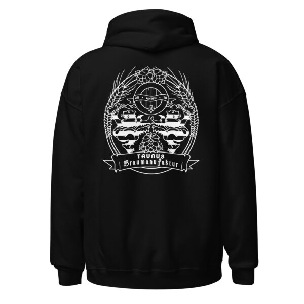 Unisex Hoodie - Front & Back - Black / Green