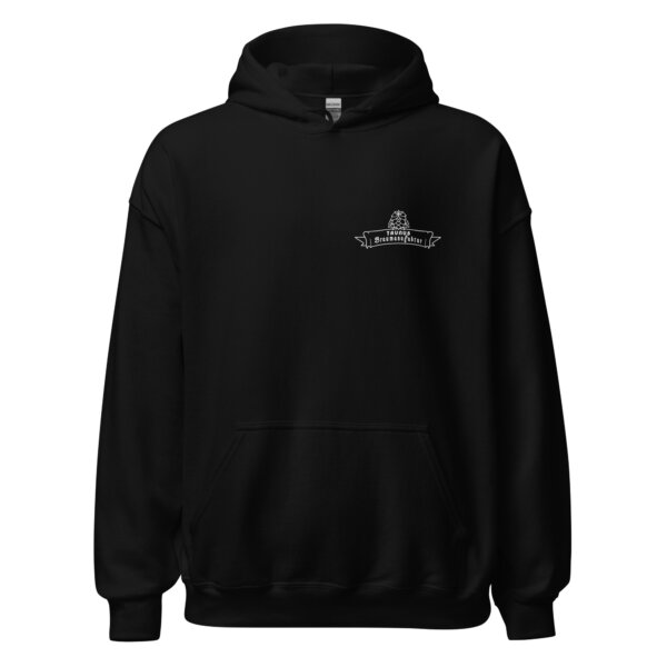 Unisex Hoodie - Front & Back - Black / Green
