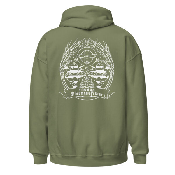 Unisex Hoodie - Front & Back - Black / Green