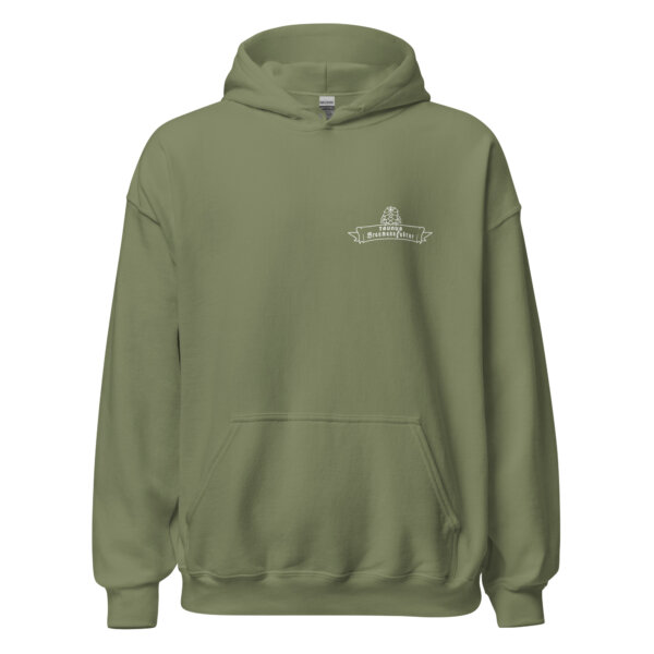 Unisex Hoodie - Front & Back - Black / Green
