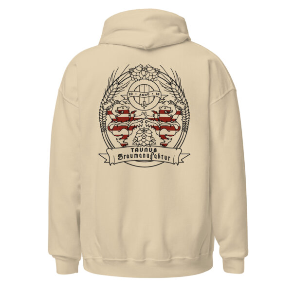 Unisex Hoodie - Front & Back - White / Sand / Green / Grey